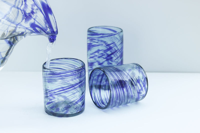 Juego de vasos pintas blue